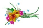 Flowers free embroidery design
