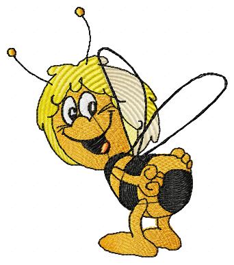 Bee free embroidery 2