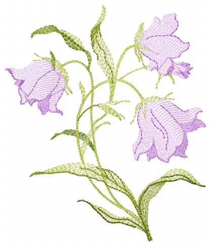 Bells free embroidery