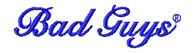 Bad Guys freeembroidery label