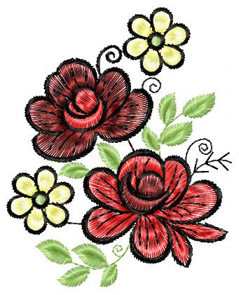 Free Rose embroidery - Free embroidery designs links and download ...