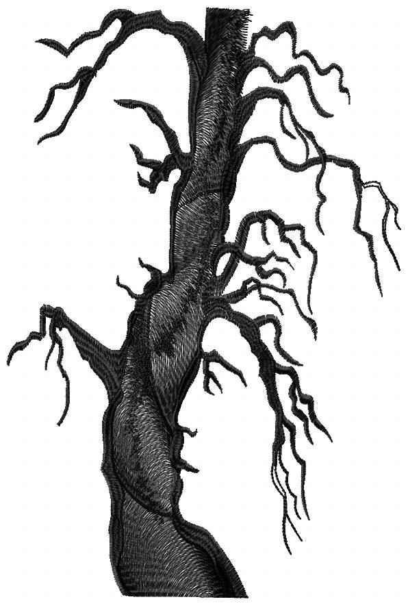 Tree free embroidery design