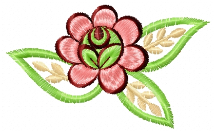 Flower free embroidery design 46