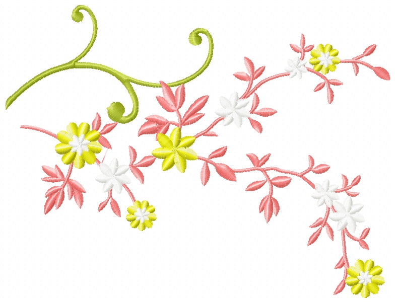 Branch free embroidery