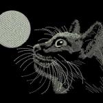 More information about "Cat and moon free embroidery 2"