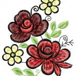 More information about "Free Rose embroidery"