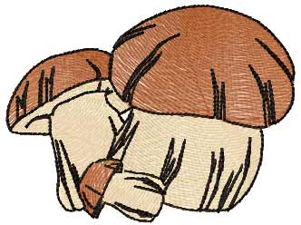 Mushrooms free embroidery design 2