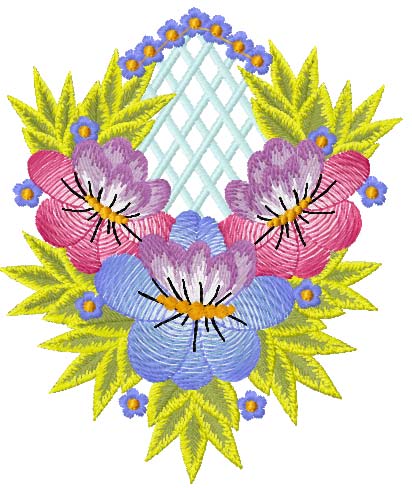 Flower decoration free embroidery 55
