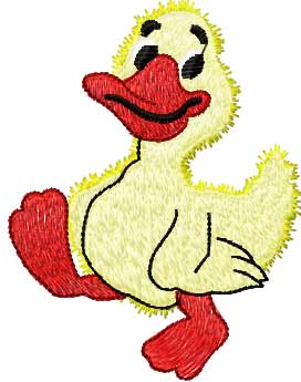 Little duck free embroidery design