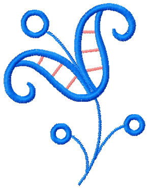 Flower decoration applique  free embroidery 5