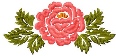 Rose free embroidery design 11