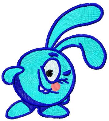 Bunny ball free embroidery design