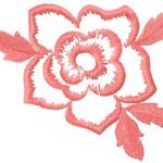 More information about "Rose applique free embroidery design"