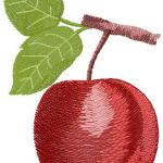 More information about "Apple free embroidery design"