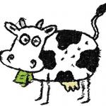 More information about "Happy cow free embroidery design"