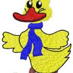 More information about "Duck free embroidery design 2"