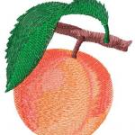 More information about "Peach free embroidery design"