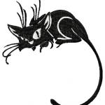 More information about "Black cat free embroidery design"