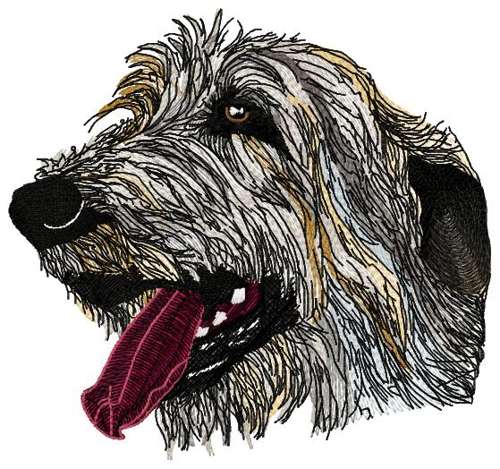 Big dog free embroidery design