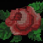 More information about "Rose free embroidery"