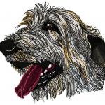 More information about "Big dog free embroidery design"