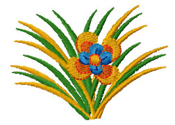 Small flower free embroidery design