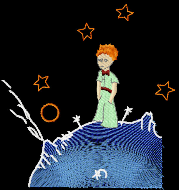 Small Prince free embroidery design