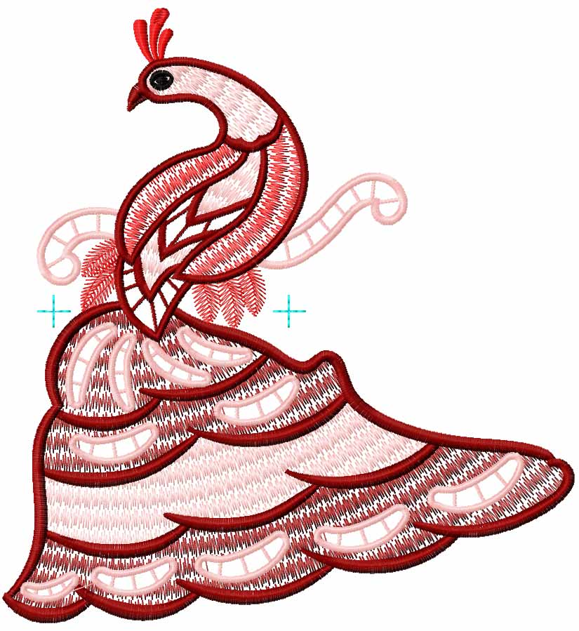 Firebird free embroidery design 2