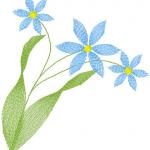 More information about "Chamomile free embroidery design 3"