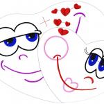 More information about "Two happy faces free embroidery design"