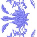 More information about "Blue decoration free embroidery design 4"