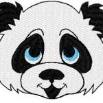 More information about "Panda happy face free embroidery design"