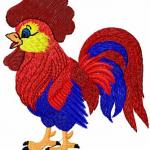 More information about "Rooster free embroidery design"