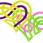 More information about "Two hearts free embroidery design"