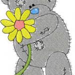 More information about "Teddy bear blue nose free embroidery design"