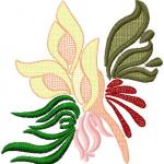 More information about "Flower free embroidery design 44"