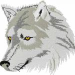 More information about "Wolf free embroidery design 3"