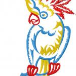 More information about "Parrot free embroidery design"