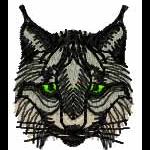 More information about "Bobcat free embroidery design"