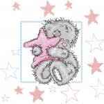 More information about "Teddy bear cross stitch free embroidery design"