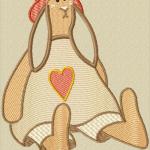 More information about "Bunny applique free embroidery"