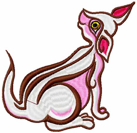 Cat free embroidery design 6