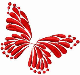 Butterfly free embroidery design 9