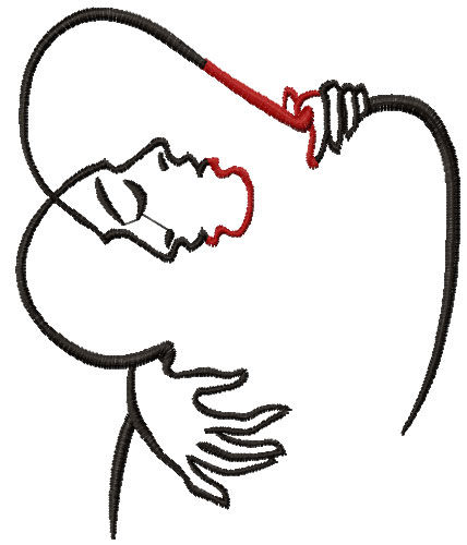 Together free embroidery design 3