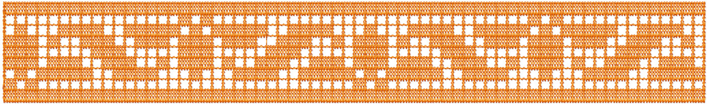 Tape free embroidery design