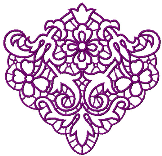 Lace free embroidery 12