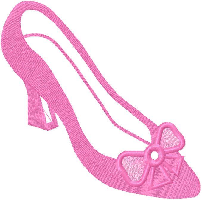 Shoe free embroidery design