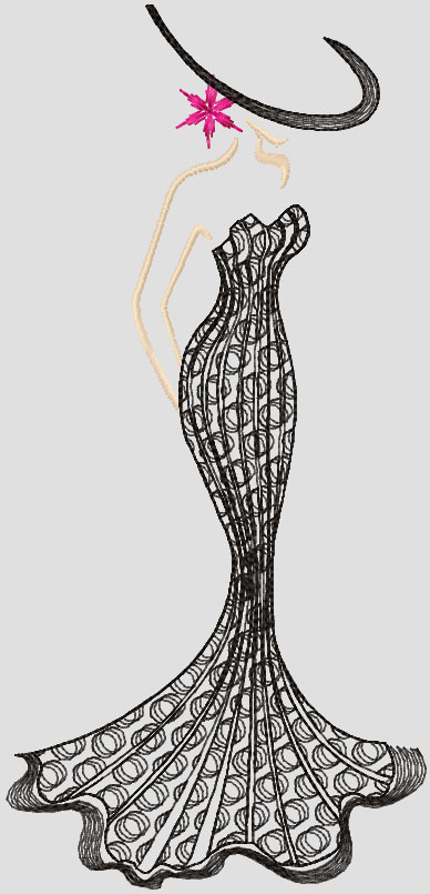 Stranger free embroidery design