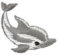 Dolphin free embroidery design 2