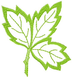 Leaf free embroidery design 2